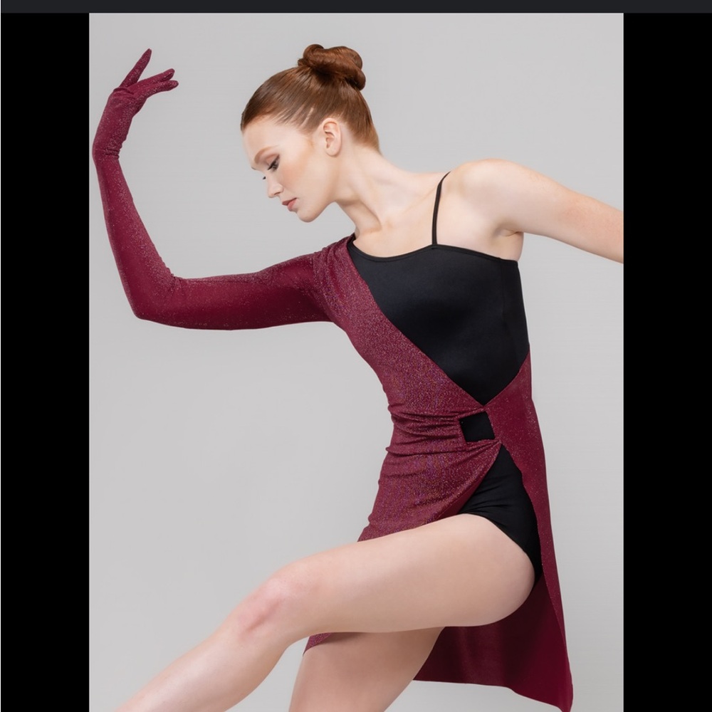 Weissman Sparkly Maroon Dance Costume